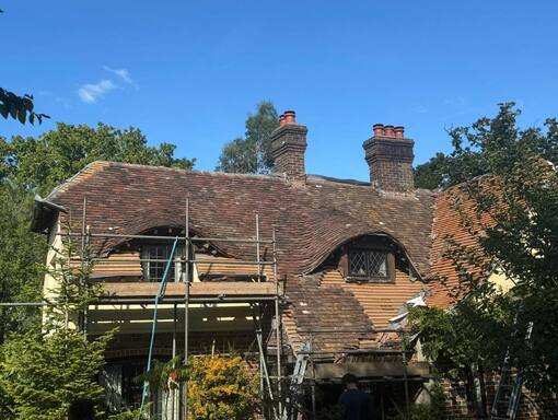 Kings Lynn Roofing Services 6 This is a photo of a roof being repaired in King's Lynn. Installation carried out by King's Lynn Roofing Services